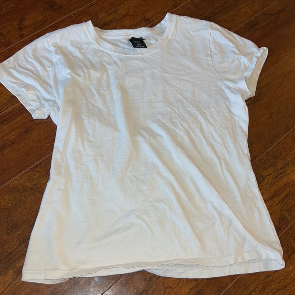Hanes Small White Plain Tee T-Shirt